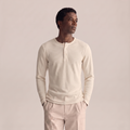 Ribbed Henley — Off-White